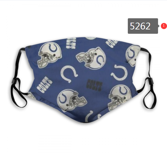 2020 NFL Indianapolis Colts #4 Dust mask with filter->nfl dust mask->Sports Accessory